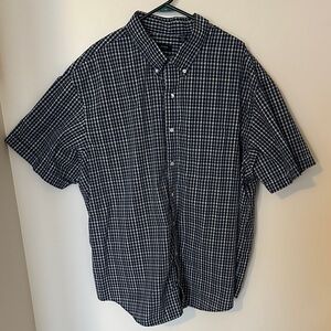 Arrow Men's Navy and White Plaid Shirt